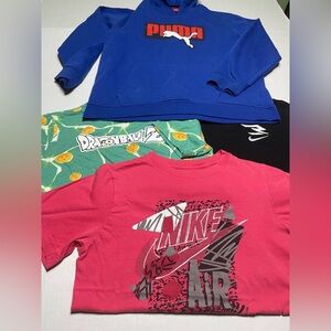 Lot of 4 youth size  L 3 tshirts one hoodie good condition